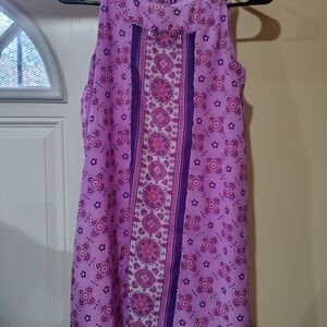 Wonder Nation Pink and Purple Patterned Mini Dress